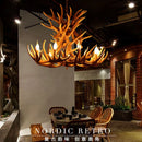 GobekUsa Antler Pendant Chandelier for Home Decor and Lighting, Industrial Style Deer Horn Fixture