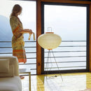 GobekUsa Japanese Rice Paper LED Floor Lamp Retro Standing Light