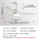 GobekUsa 52" DC Motor Ceiling Fan with LED Light & Remote Control