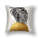 GobekUsa Ginkgo Leaves Print Sofa Pillowcase 45x45cm Modern Nordic Chair Cushion Cover