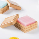 GobekUsa Bamboo Soap Dish - Eco-Friendly Wooden Soap Rack for Bathroom Storage