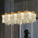 GobekUsa Crystal Ceiling Chandelier: Modern Luxury Lighting for Living Room, Dining Room, Bedroom