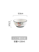 GobekUsa Bone China Rice Noodles Bowl and Dinner Plate Set