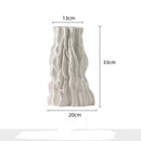 GobekUsa Abstract Irregular Trunk Fold Ceramic Vase for Home Decor
