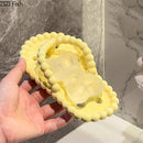 GobekUsa Ceramic Slipper Soap Dish Drainage Rack Bathroom Accessory