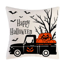 GobekUsa Halloween Linen Cushion Cover for Living Room Decor and Sofa - Trick or Treat