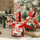 GobekUsa Christmas Eve Apple Bag: Festive Handheld Gift Bag for Santa Candy 和 Children