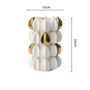 GobekUsa Lemon Carambola Ceramic Vase Gold-Plated Fruit Shape Creative Home Decor