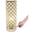 GobekUsa Crystal Touch Bedside Lamp Dimmable USB Charging Eye-Protection Design