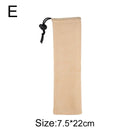 GobekUsa Cotton Linen Cutlery Case Drawstring Bag for Travel and Home Dining
