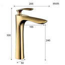 GobekUsa Gold Basin Faucet Single Handle Hot & Cold Mixer Tap Deck Mounted