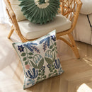 GobekUsa Embroidered Floral Office Cushion Pillowcase - 45x45CM