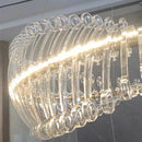 GobekUsa Golden Round Ceiling Chandelier for Bedroom Dining Art Gallery Indoor LED Fixture
