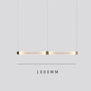 GobekUsa Luna Glass Tube Chandelier for Kitchen Dining Staircase LED Pendant Lamp