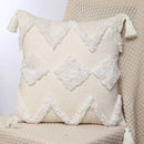 GobekUsa Geometric Chenille Embroidered Pillow Covers Boho Moroccan Style Decor
