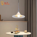 GobekUsa French Medieval LED Iron Art Glass Pendant Lights for Home Decor