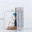 GobekUsa Cartoon Girls Resin Figure Sculpture for Home Decor