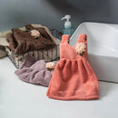 GobekUsa Kids' Cute Dress Hand Towel: Thick Coral Velvet, Soft Touch, Home & Kitchen Cleaning