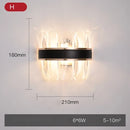 GobekUsa Crystal Gold Stainless Steel LED Dimmable Wall Sconce