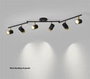 GobekUsa Ceiling Chandelier Black White LED Spotlight for Living Room Bedroom Dining