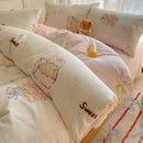 GobekUsa Cartoon Printed Cotton Bedding Set - Soft, Skin-Friendly Duvet Cover
