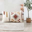 GobekUsa Geometric Waves Tufted Pillow Covers with Embroidered Tassels