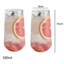 GobekUsa Glass Coffee Cup Set 500ml - Retro Transparent Tea Drink Mug - Drinkware Collection