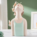 GobekUsa Butterfly Girl Sculptures: Pink Room Decor & Fairy Garden Art for Modern Bedroom