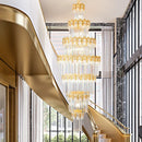 GobekUsa Crystal Staircase Chandelier: Luxurious European Style for Villa Living