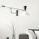 GobekUsa Adjustable Metal Bedroom Sconce Light E27 Surface Mount Wall Decor
