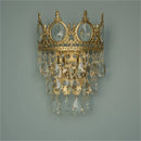 GobekUsa Crown Crystal Chandelier LED Pendant Light for Living Bedroom