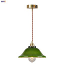 GobekUsa Green Glass Adjustable LED Pendant Lights for Modern Nordic Home Decor