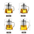 GobekUsa Glass Tea Pot with Stainless Steel Infuser