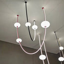 GobekUsa Colorized LED Dimmable Ceiling Chandelier - 2025 Trend Hanging Lamps