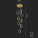 GobekUsa LED Pendant Lights: Modern Minimalist Hanging Chandelier for Living & Dining Room