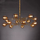 GobekUsa Glass Bubble Chandelier: Luxury LED Glass Ball Suspension Lamp for Living Room, Bedroom, and Shop