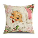 GobekUsa Christmas Pillowcase: Santa Claus Snowman Print for Living Room Sofa Decor