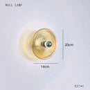 GobekUsa Glass Wall Lamp Dimmable LED Modern Light Fixture for Living Room