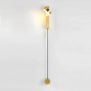GobekUsa Black Rotation LED Wall Lamp for Bedroom Bedside, Modern Indoor Lighting Fixtures