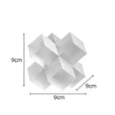 GobekUsa Cross Crystal Geometric Glass Sculpture Desk Decoration Frosted Square Statue