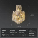 GobekUsa Crystal Wall Lamp: Elegant Living Room Bedroom Design Lighting