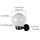 GobekUsa Globe Shade Wall Lantern for Entryway Porch Patio, E27 Base Socket