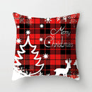 GobekUsa Christmas Cushion Cover 45x45cm Xmas Pillowcase for Sofa - Happy New Year 2023