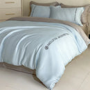 GobekUsa Cotton Solid Color Bedding Set, Premium Quality Embroidery Quilt Cover, Single Bed.