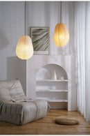 GobekUsa Japanese Rice Paper LED Pendant Lamp for Living Room Dining Cafe