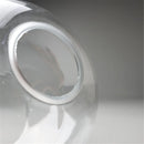 GobekUsa Hand Blown Clear Glass Globe Lamp Shade with 2 Ends Opening, D18cm Glass Cover Ball Lampshade