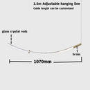 GobekUsa Crystal Chandelier Pendant Light for Stairs Living Room Kitchen Island Dining Bar