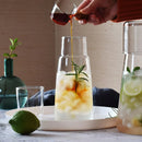 GobekUsa Clear Glass Bedside Water Carafe Set with Drinking Cup