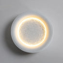GobekUsa Gypsum White LED Full Moon Star Wall Lamp for Bedroom Decor