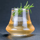 GobekUsa Crystal Whiskey Glass Tumbler | Wind Edge Shape Spirits Cup | Thick Bottom Glass